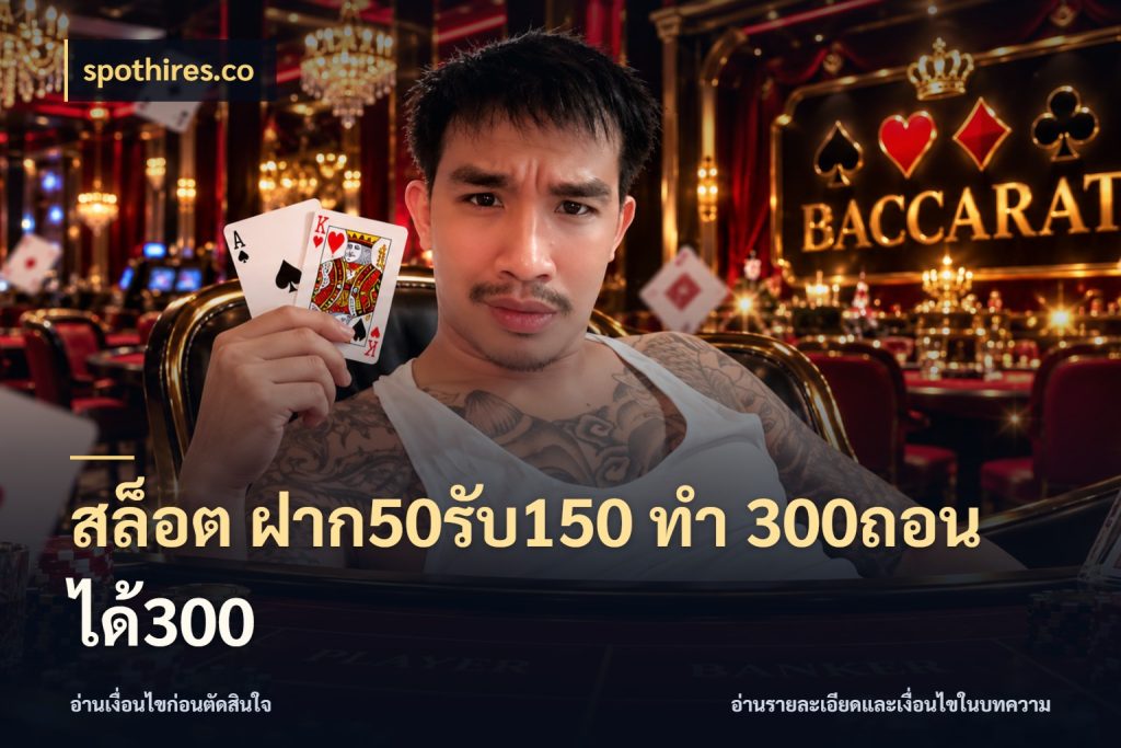 สล็อต ฝาก50รับ150 ทํา 300ถอนได้300 ยอดฝากและยอดรับในมุมของคนชอบลุ้น สไตล์ spothires.co