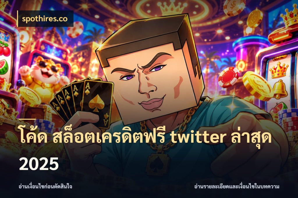 โค้ด สล็อตเครดิตฟรี twitter ล่าสุด 2025 spothires.co เปิดประเด็นเครดิตฟรีสำหรับคนชอบลุ้น