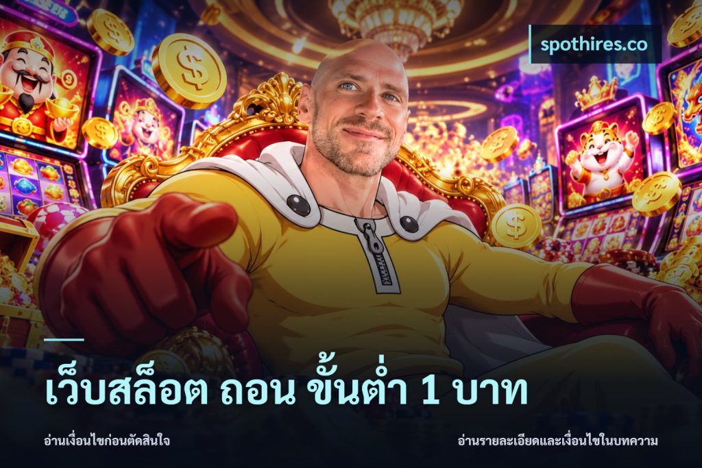 เว็บสล็อต ถอน ขั้นต่ํา 1 บาท
