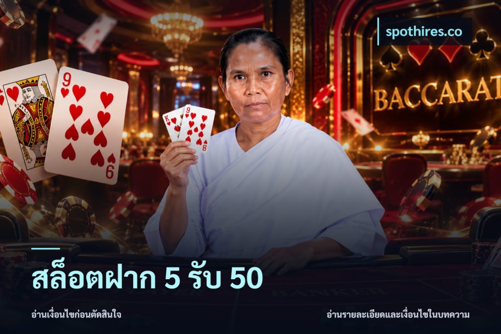 สล็อตฝาก 5 รับ 50