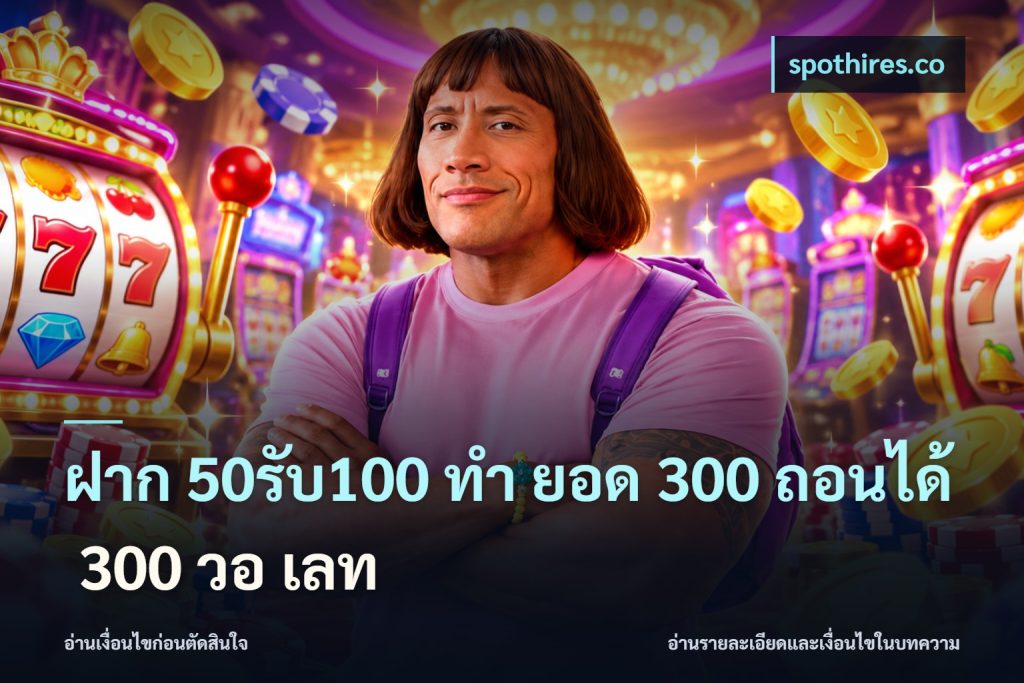 ฝาก 50รับ100 ทํา ยอด 300 ถอนได้ 300 วอ เลท