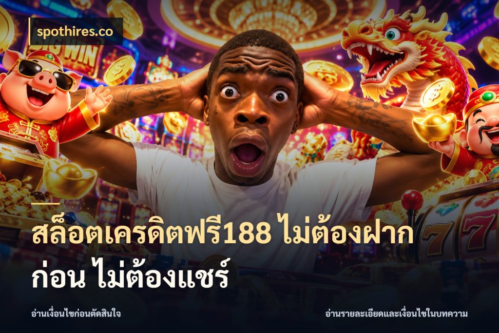 สล็อตเครดิตฟรี188 ไม่ต้องฝาก ก่อน ไม่ต้องแชร์ spothires.co จากชื่อเครดิตฟรีสู่ความสนุกที่เข้าใจได้