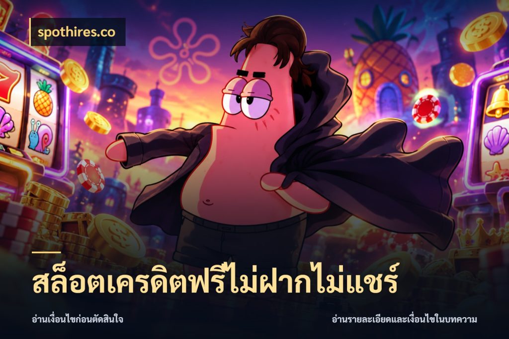 สล็อตเครดิตฟรีไม่ฝากไม่แชร์ spothires.co เปิดประเด็นเครดิตฟรีสำหรับคนชอบลุ้น