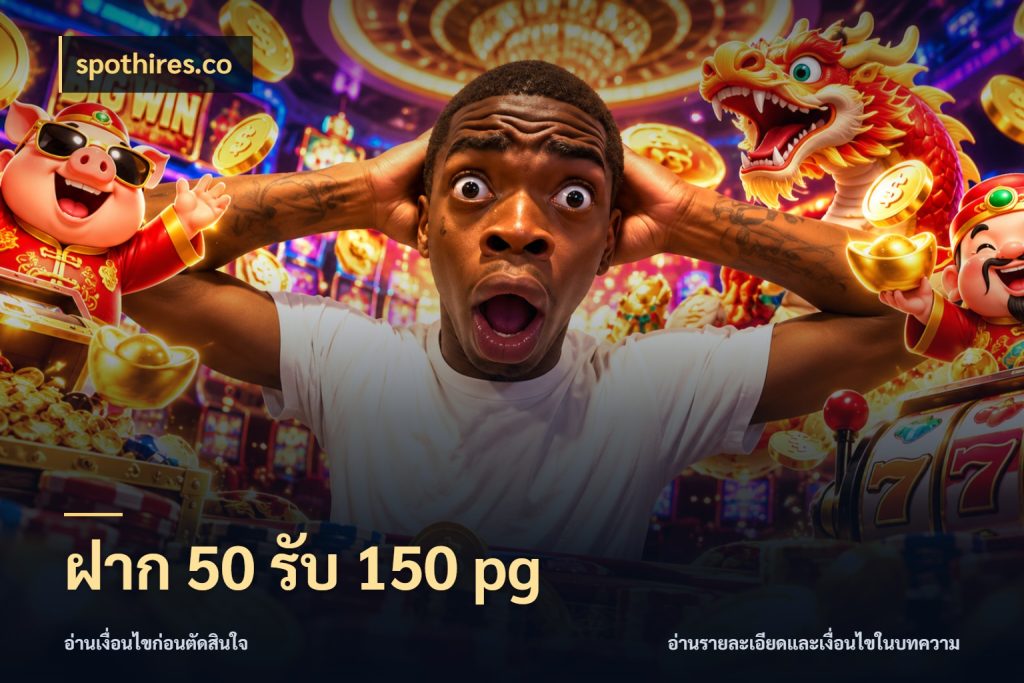 ฝาก 50 รับ 150 pg เปิดมุมโปรให้เข้ากับเกมแนวโปรด กับ spothires.co