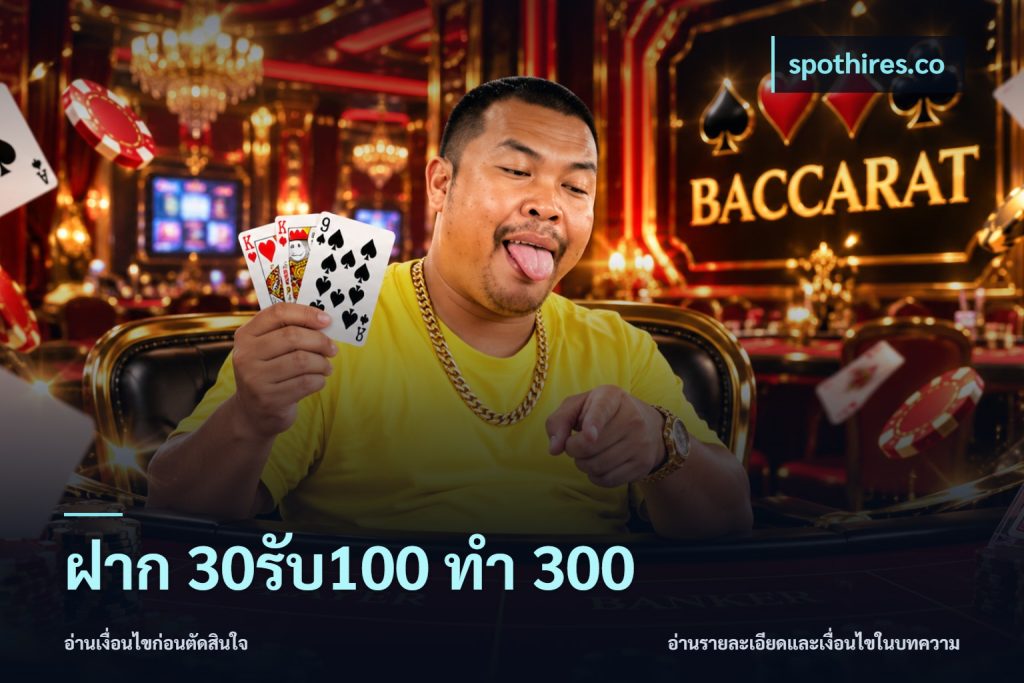 ฝาก 30รับ100 ทำ 300