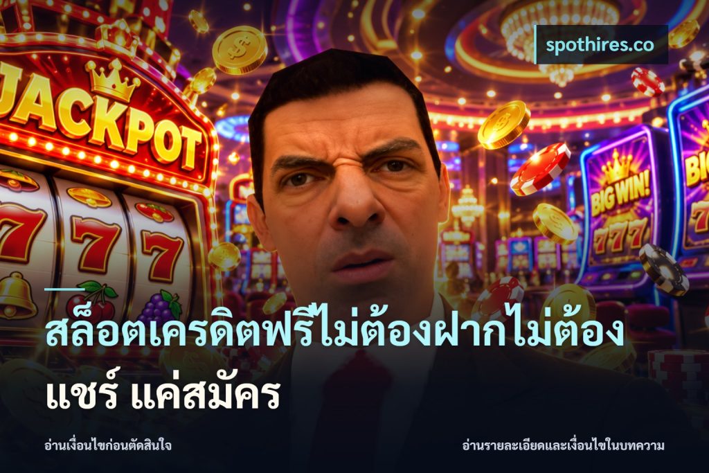 สล็อตเครดิตฟรีไม่ต้องฝากไม่ต้องแชร์ แค่สมัคร