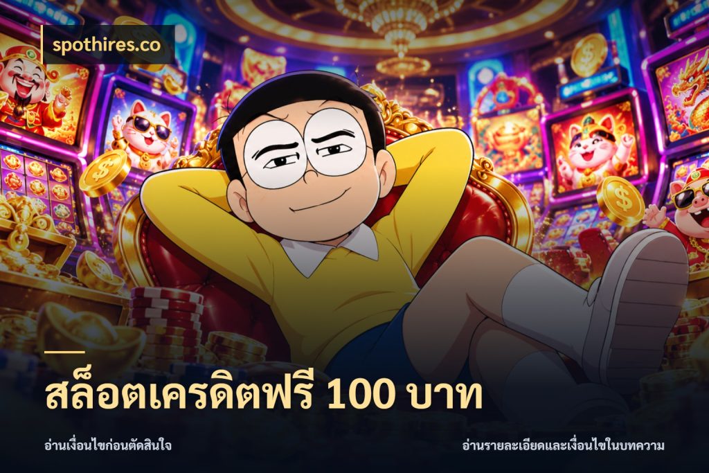 สล็อตเครดิตฟรี 100 บาท spothires.co เปิดประเด็นเครดิตฟรีสำหรับคนชอบลุ้น