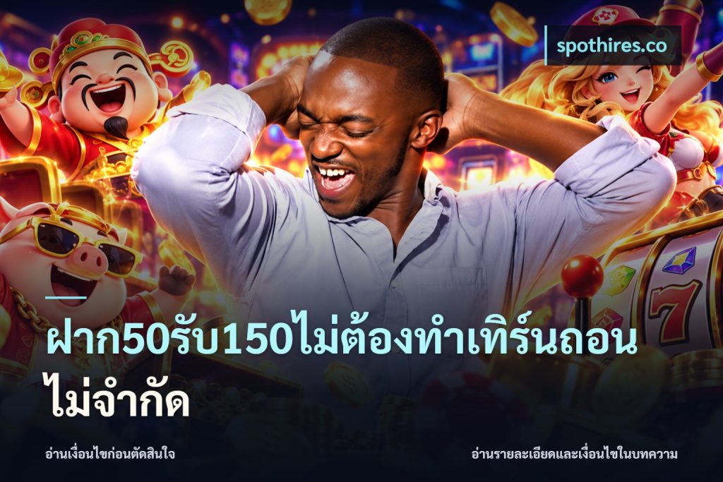ฝาก50รับ150ไม่ต้องทําเทิร์นถอนไม่จํากัด