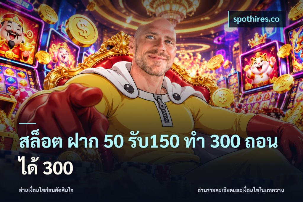 สล็อต ฝาก 50 รับ150 ทํา 300 ถอนได้ 300