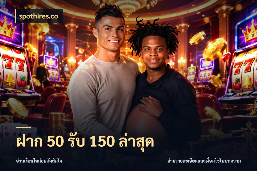 ฝาก 50 รับ 150 ล่าสุด จับประเด็นยอดรับก่อนเลือกความสนุก กับ spothires.co