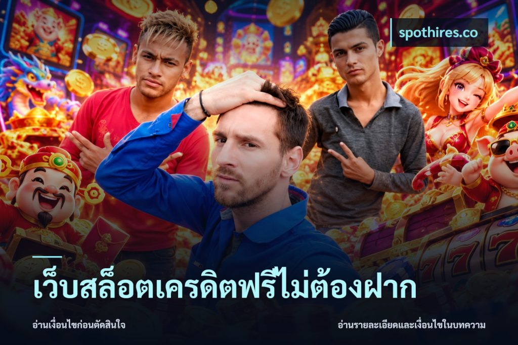 เว็บสล็อตเครดิตฟรีไม่ต้องฝาก