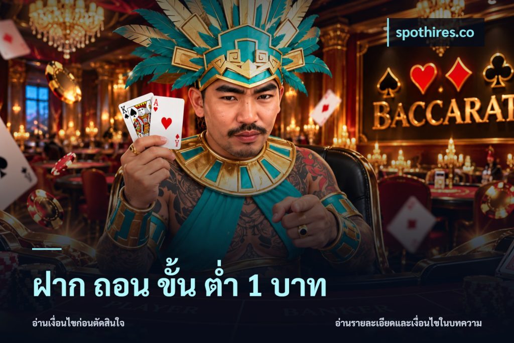 ฝาก ถอน ขั้น ต่ำ 1 บาท