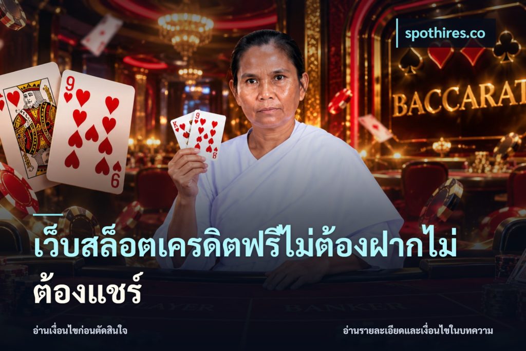 เว็บสล็อตเครดิตฟรีไม่ต้องฝากไม่ต้องแชร์