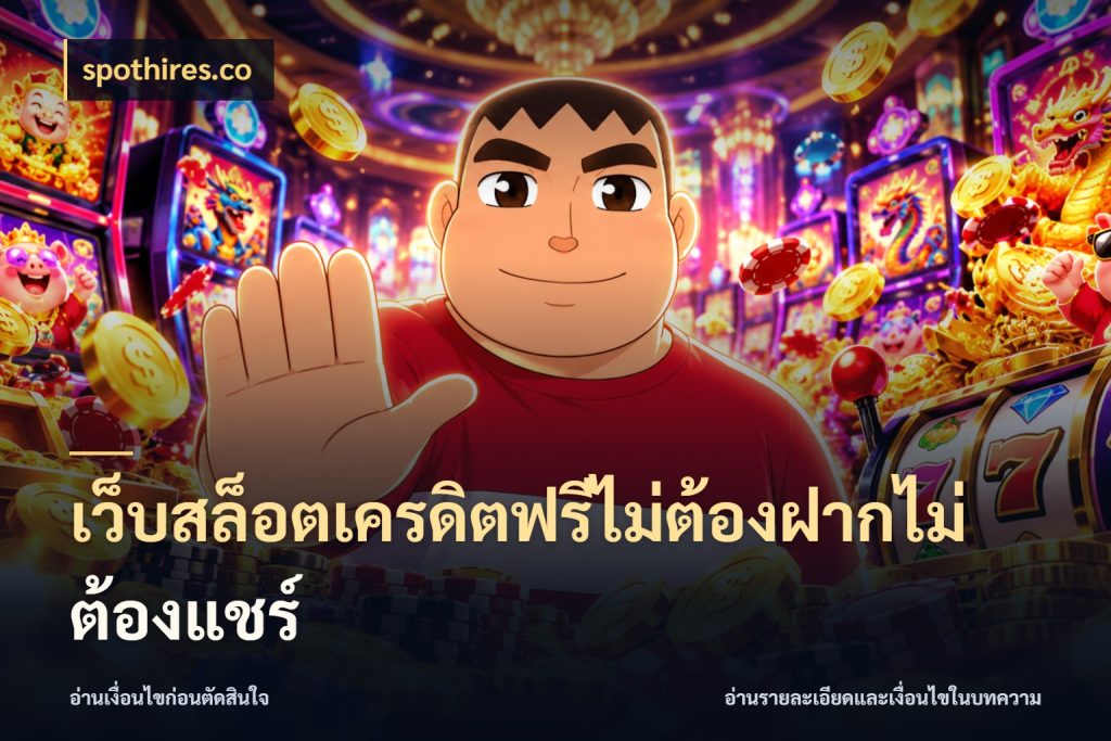 เว็บสล็อตเครดิตฟรีไม่ต้องฝากไม่ต้องแชร์ ชนิดเครดิตกับสิทธิ์ที่คุณอยากรู้ ในมุม spothires.co