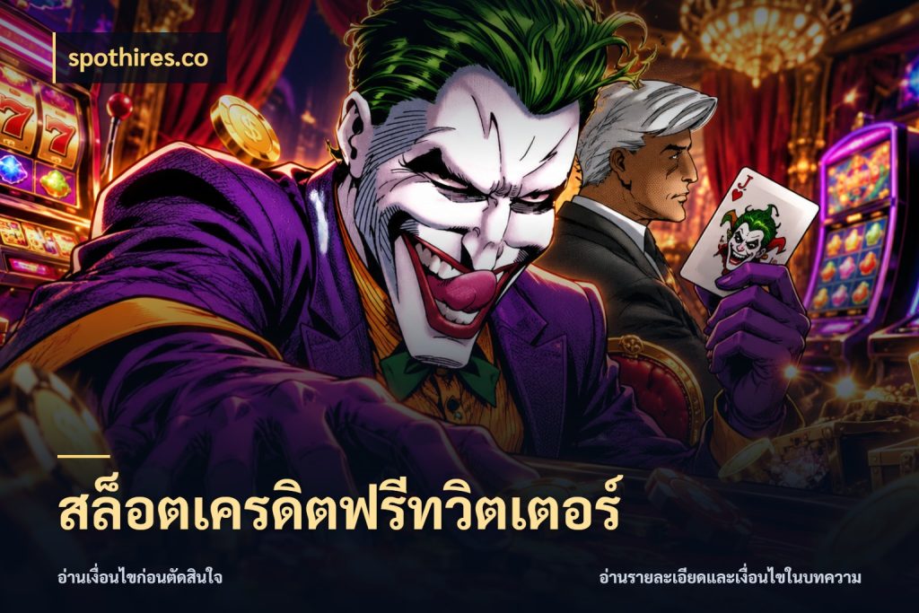 สล็อตเครดิตฟรีทวิตเตอร์ จับมุมเด่นของเครดิตฟรีให้ตรงใจ กับ spothires.co