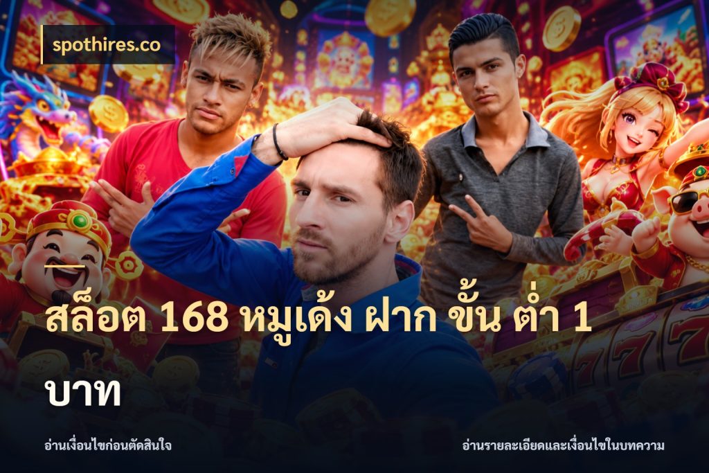 สล็อต 168 หมูเด้ง ฝาก ขั้น ต่ำ 1 บาท เลือกสไตล์จากยอดและรูปแบบที่ตรงใจ กับ spothires.co