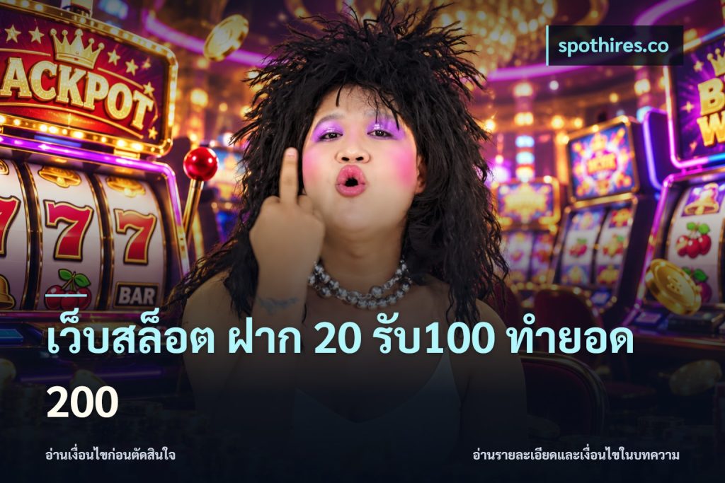 เว็บสล็อต ฝาก 20 รับ100 ทำยอด 200