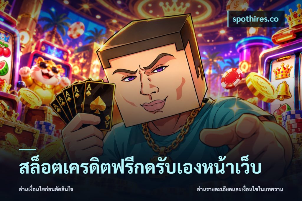สล็อตเครดิตฟรีกดรับเองหน้าเว็บ