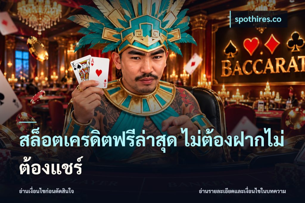 สล็อตเครดิตฟรีล่าสุด ไม่ต้องฝากไม่ต้องแชร์