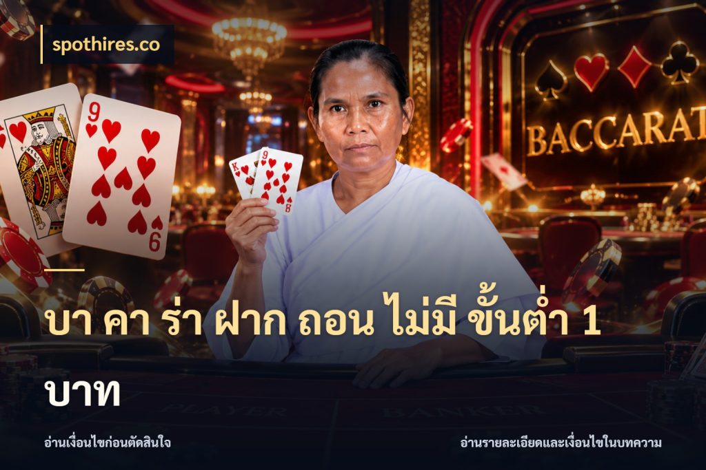 บา คา ร่า ฝาก ถอน ไม่มี ขั้นต่ำ 1 บาท ยอดที่เกี่ยวข้องกับรูปแบบบาคาร่า กับ spothires.co