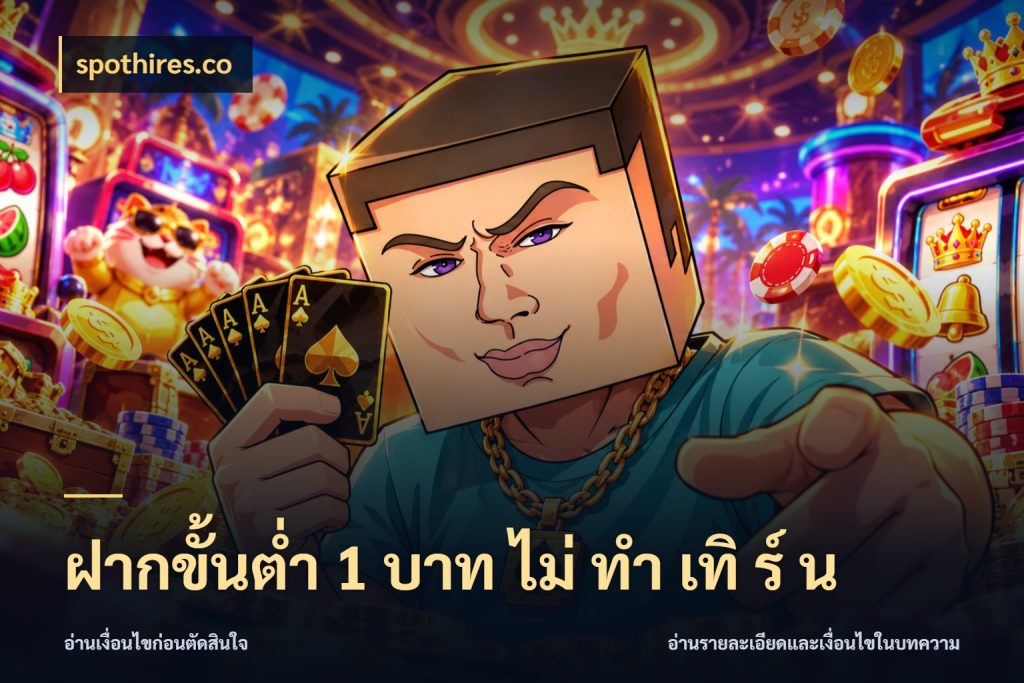 ฝากขั้นต่ำ 1 บาท ไม่ ทำ เทิ ร์ น เงินตั้งต้นกับความสนุกที่คุณกำหนด ในมุม spothires.co