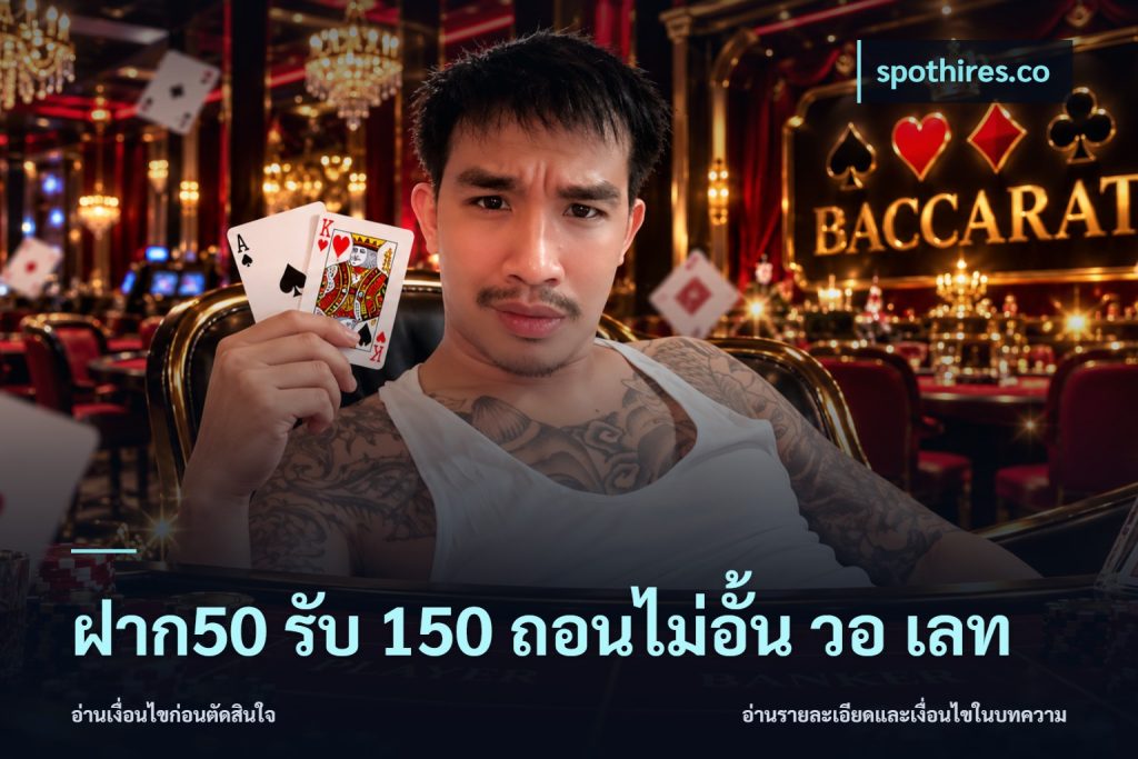 ฝาก50 รับ 150 ถอนไม่อั้น วอ เลท