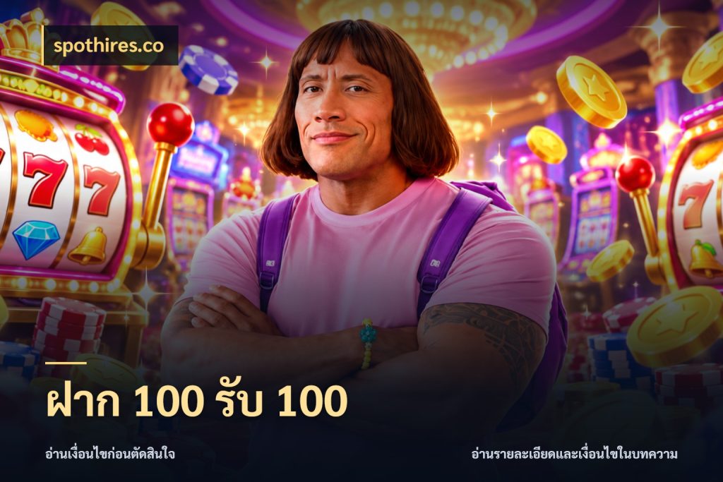 ฝาก 100 รับ 100 เครดิตกับรูปแบบโปรที่ตรงใจ กับ spothires.co