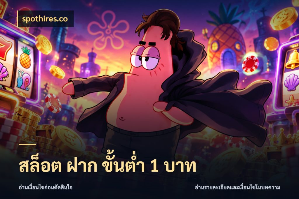 สล็อต ฝาก ขั้นต่ำ 1 บาท จำนวนเริ่มต้นกับสไตล์เกมที่ชอบ ในมุม spothires.co