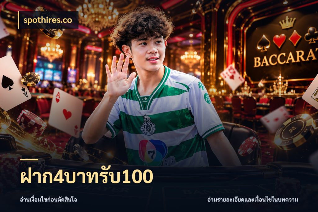 ฝาก4บาทรับ100 จุดเด่นของเครดิตที่คนชอบเกมอยากรู้ กับ spothires.co