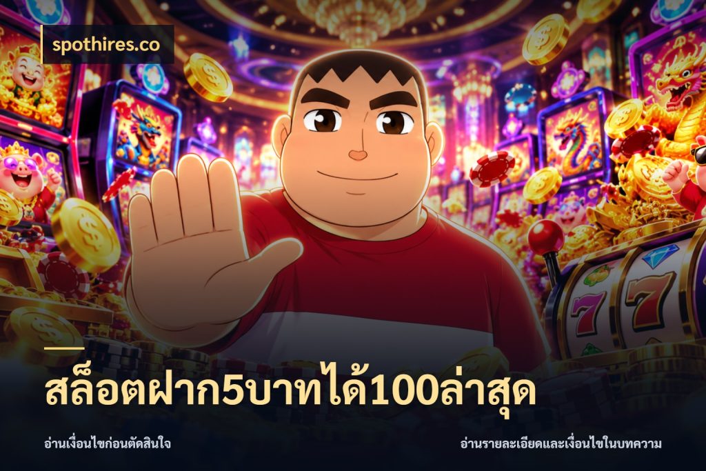 สล็อตฝาก5บาทได้100ล่าสุด spothires.co รูปแบบโบนัสกับสิทธิ์ของสายเกม