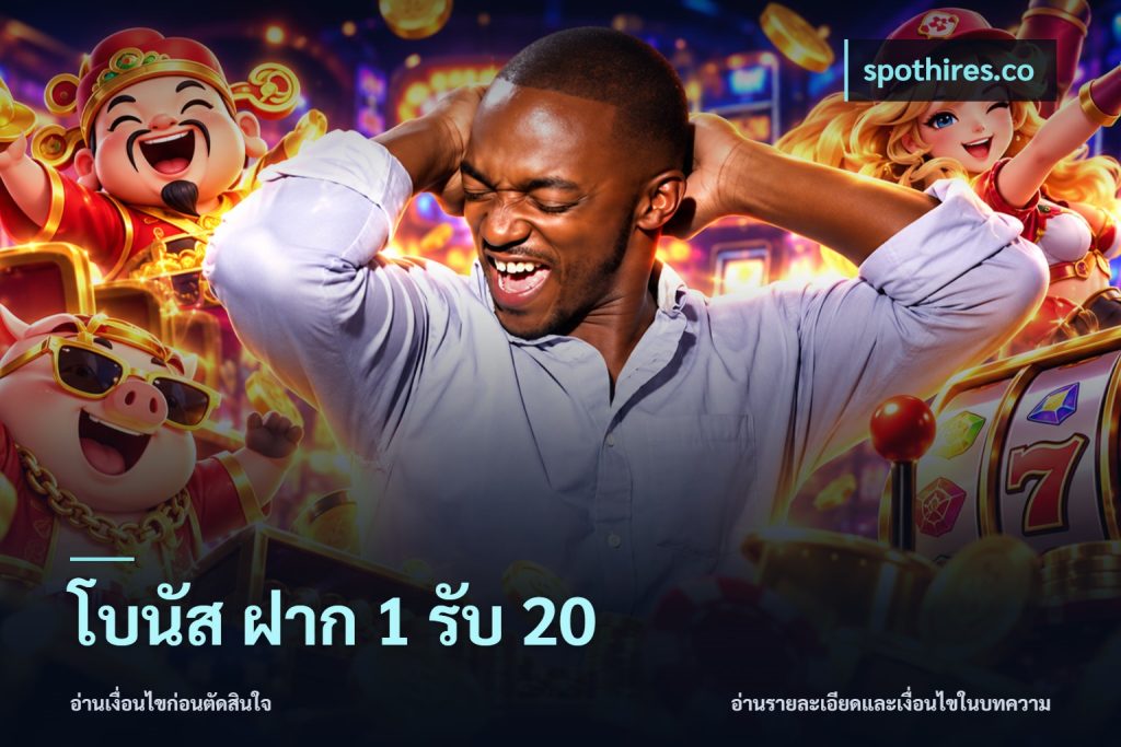 โบนัส ฝาก 1 รับ 20