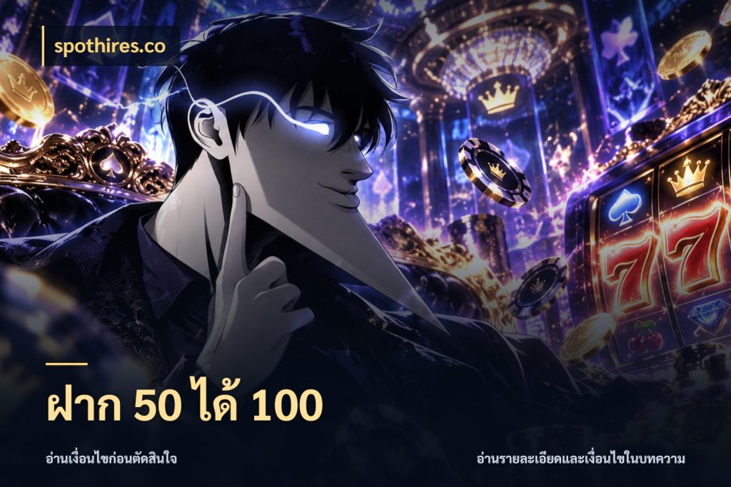 ฝาก 50 ได้ 100 จับคู่โบนัสกับสไตล์เกมที่ชอบ กับ spothires.co