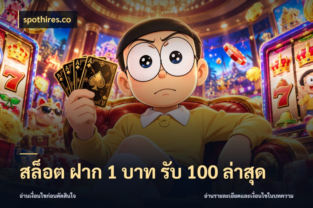 สล็อต ฝาก 1 บาท รับ 100 ล่าสุด สายโบนัสเลือกจังหวะสนุกได้อย่างไร กับ spothires.co