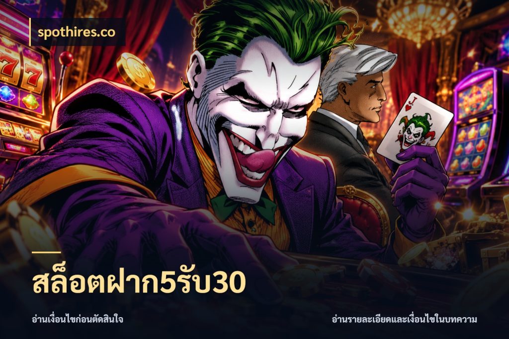 สล็อตฝาก5รับ30 สนุกกับตัวเลือกโปรในสไตล์ของคุณ สไตล์ spothires.co