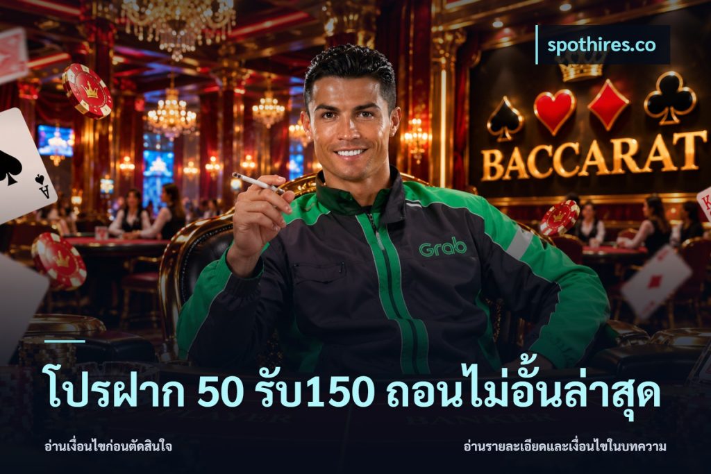 โปรฝาก 50 รับ150 ถอนไม่อั้นล่าสุด