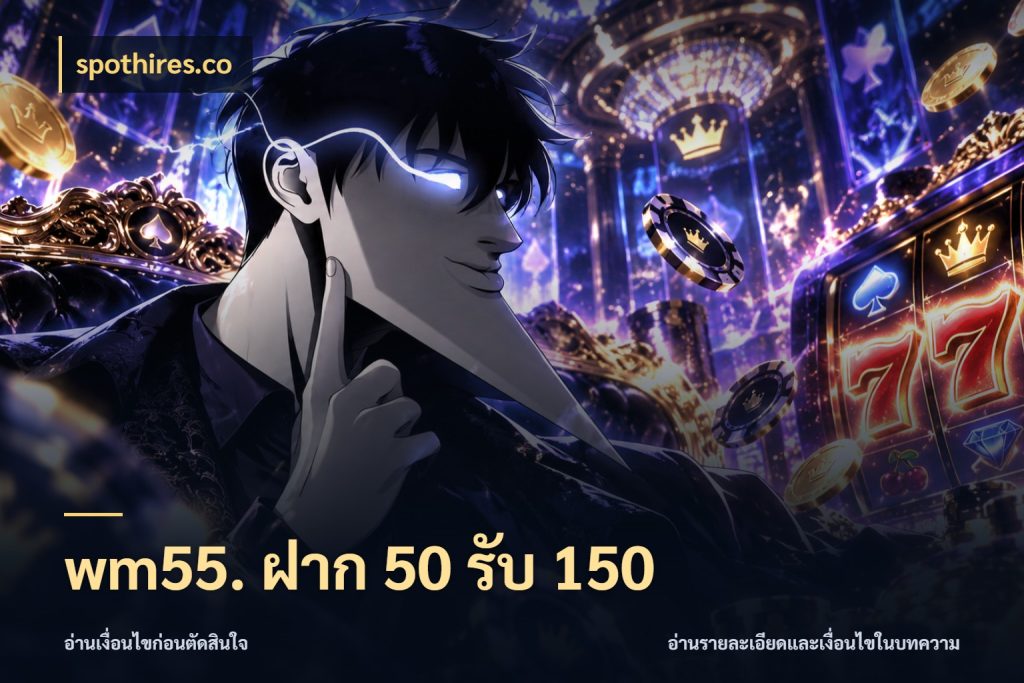 wm55. ฝาก 50 รับ 150 spothires.co จุดเด่นของเครดิตที่คนชอบเกมอยากรู้