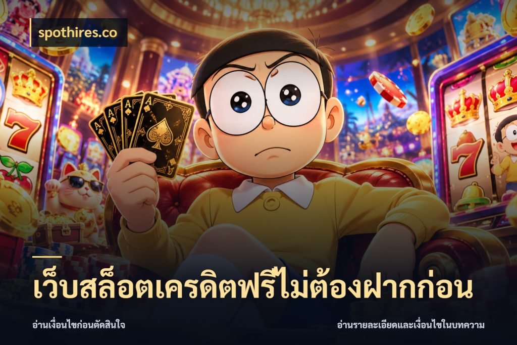 เว็บสล็อตเครดิตฟรีไม่ต้องฝากก่อน รู้จักยอดและขอบเขตของเครดิตฟรี ในมุม spothires.co
