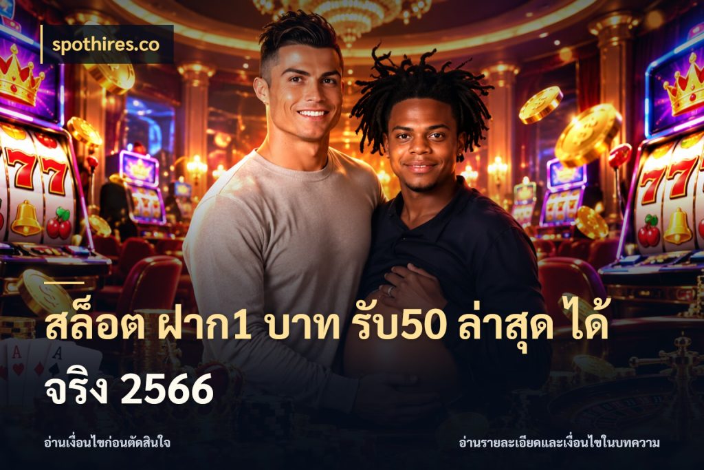 สล็อต ฝาก1 บาท รับ50 ล่าสุด ได้ จริง 2566 spothires.co สายโบนัสเลือกจังหวะสนุกได้อย่างไร