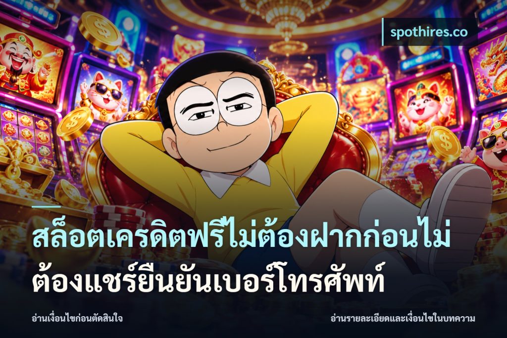 สล็อตเครดิตฟรีไม่ต้องฝากก่อนไม่ต้องแชร์ยืนยันเบอร์โทรศัพท์
