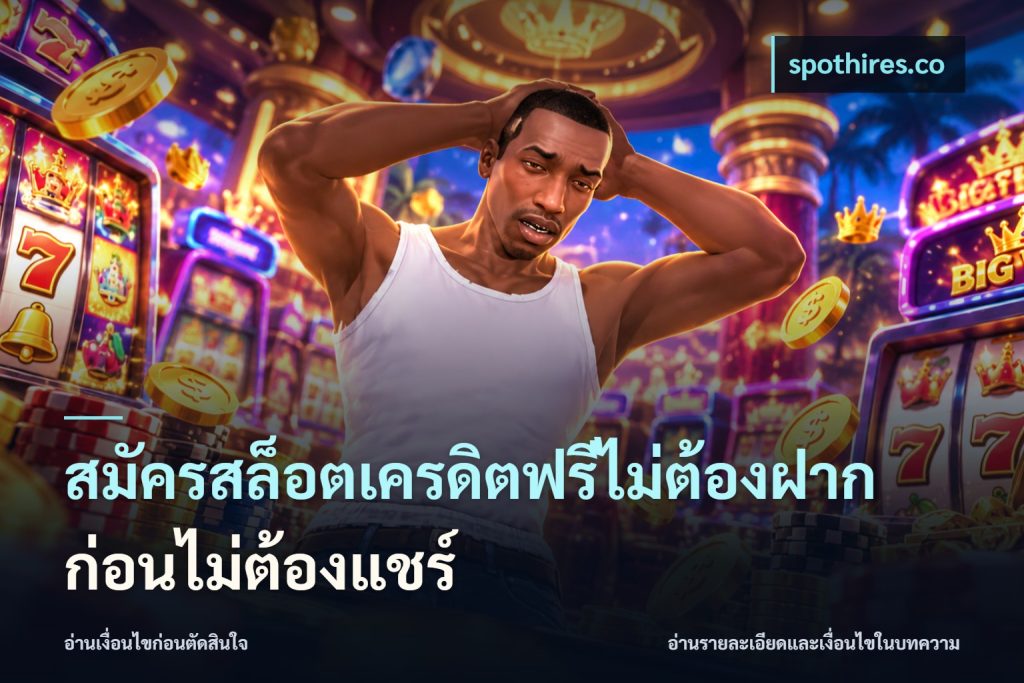สมัครสล็อตเครดิตฟรีไม่ต้องฝากก่อนไม่ต้องแชร์