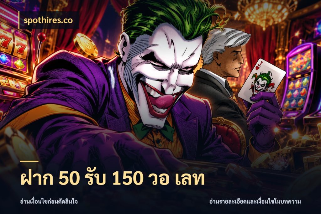 ฝาก 50 รับ 150 วอ เลท จุดเด่นของเครดิตที่คนชอบเกมอยากรู้ กับ spothires.co