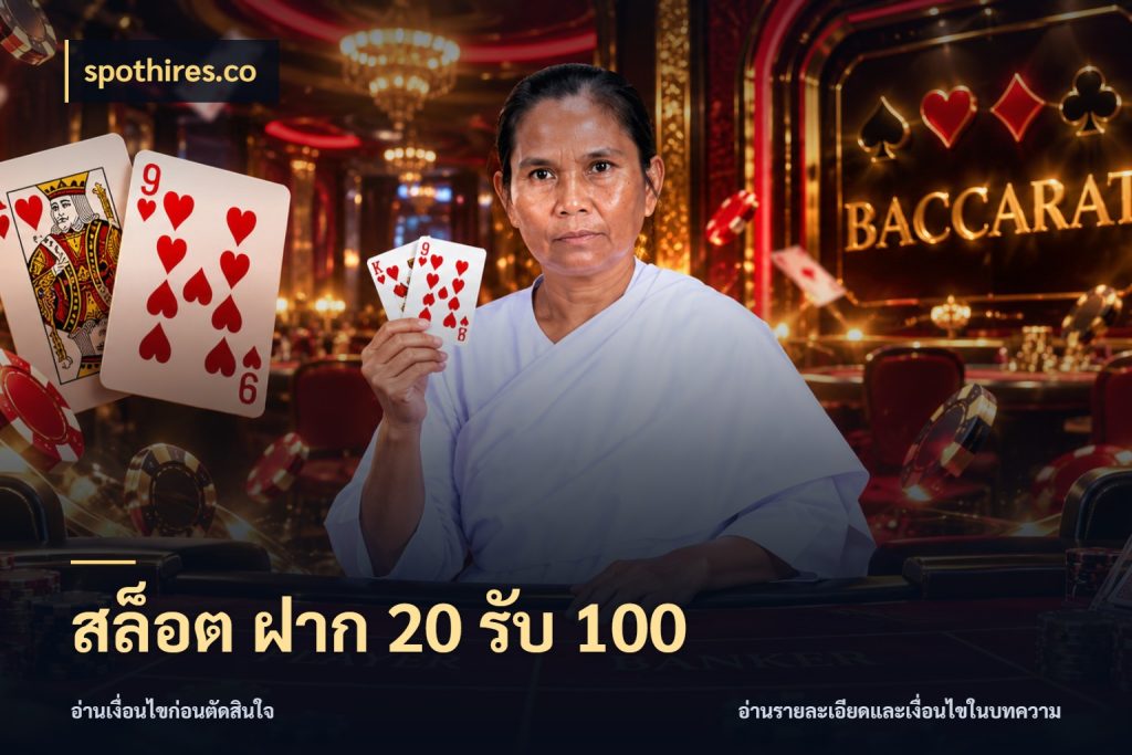 สล็อต ฝาก 20 รับ 100 จุดเด่นของเครดิตที่คนชอบเกมอยากรู้ กับ spothires.co