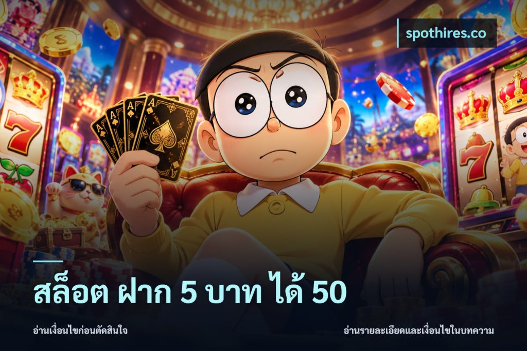 สล็อต ฝาก 5 บาท ได้ 50