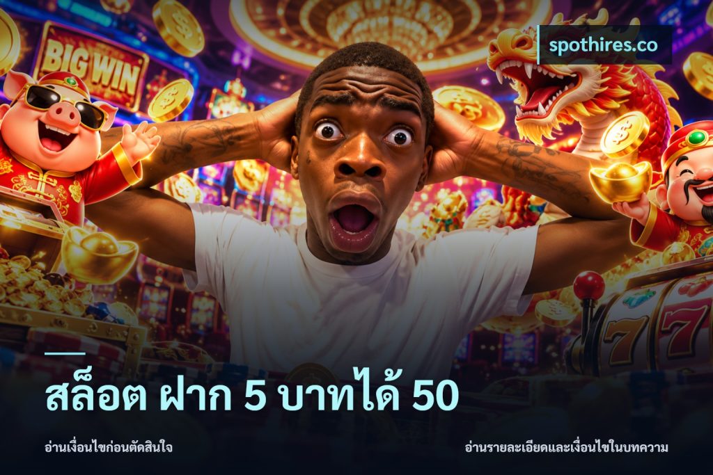 สล็อต ฝาก 5 บาทได้ 50