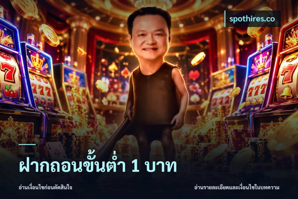 ฝากถอนขั้นต่ำ 1 บาท