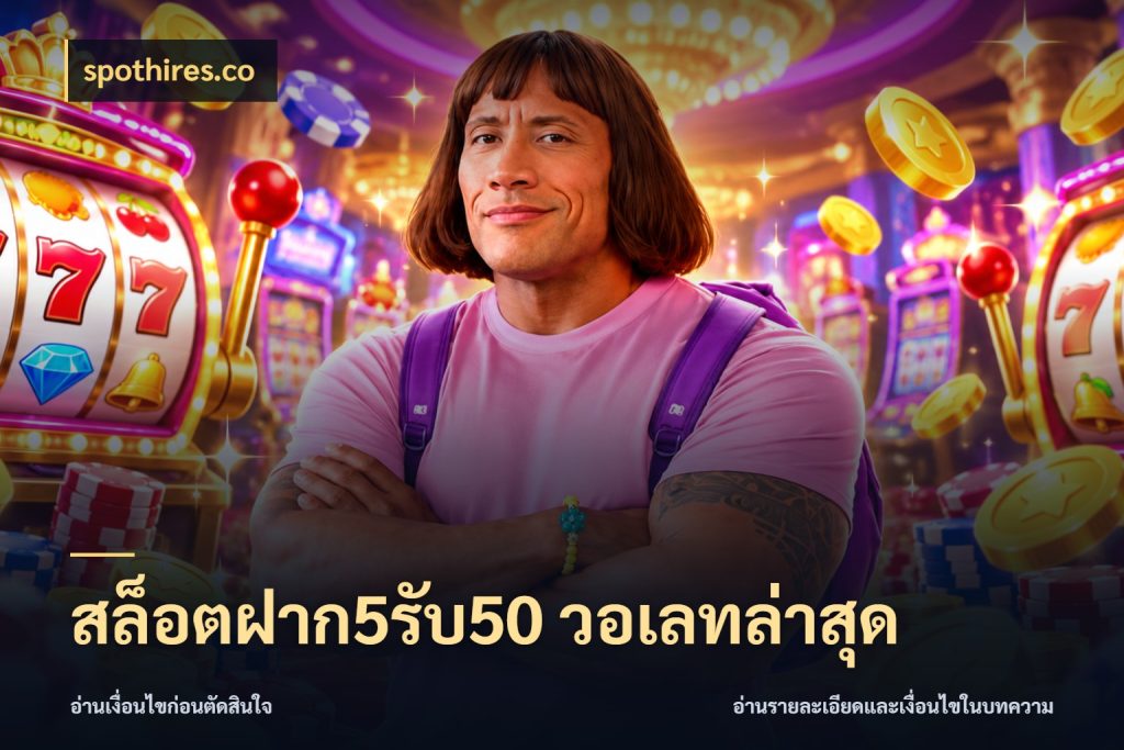 สล็อตฝาก5รับ50 วอเลทล่าสุด เครดิตกับรูปแบบโปรที่ตรงใจ สไตล์ spothires.co