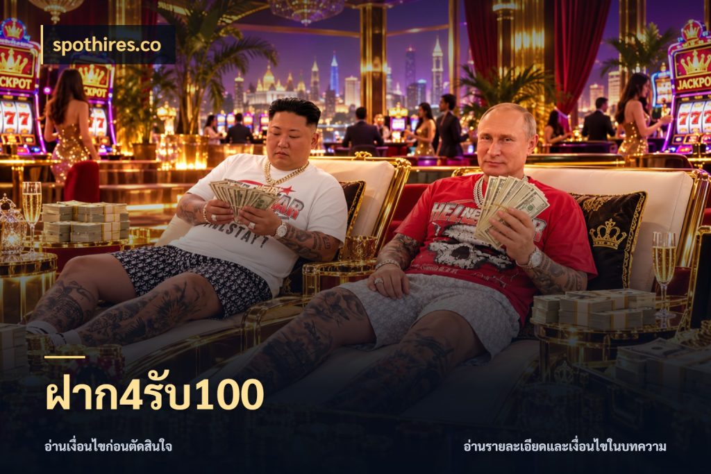 ฝาก4รับ100 spothires.co เครดิตกับรูปแบบโปรที่ตรงใจ