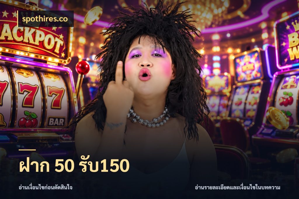 ฝาก 50 รับ150 โปรกับเกมที่ชอบเลือกให้ตรงสไตล์ ในมุม spothires.co
