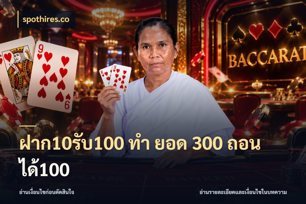 ฝาก10รับ100 ทํา ยอด 300 ถอนได้100 สายโบนัสเลือกจังหวะสนุกได้อย่างไร กับ spothires.co