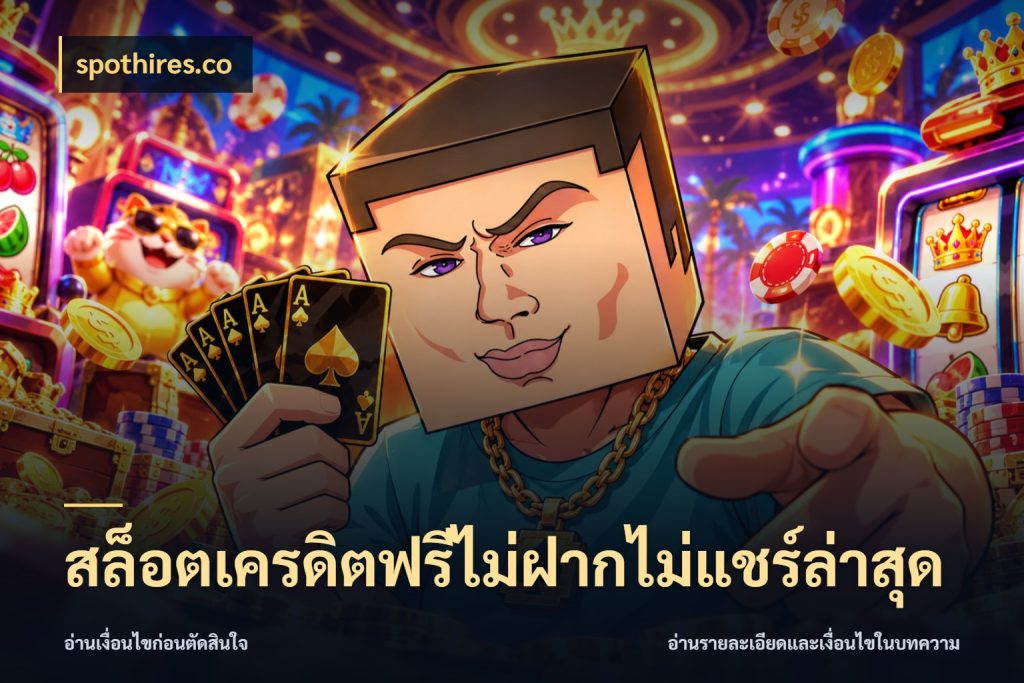 สล็อตเครดิตฟรีไม่ฝากไม่แชร์ล่าสุด เครดิตฟรีในมุมที่สายโบนัสสนใจ กับ spothires.co
